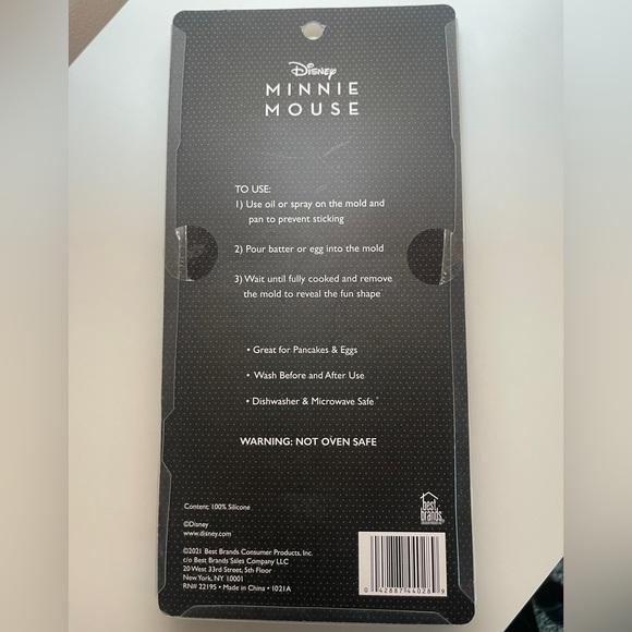 Disney Minnie Mouse Silicone Cooking Molds - Black - Picture 2 of 2